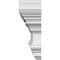 Ekena Millwork 112" Bottom Width x 115 1/4" Top Width x 5 1/2"H x 1/2"P Seville Crosshead CRH05X112SE - alternate 5